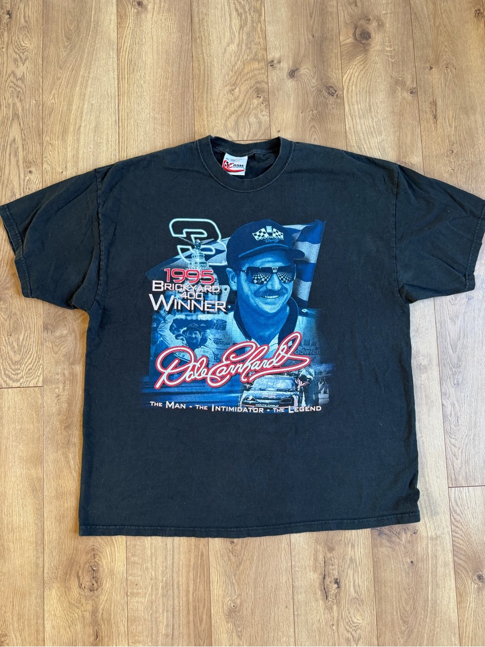 Vintage NASCAR Dale Earnhardt 1995 Brickyard 400 Winner Goodwrench Car Shirt XL
